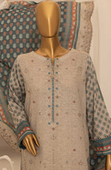 HZ Meraki Khaddar Embroidered Collection 2024 D-02