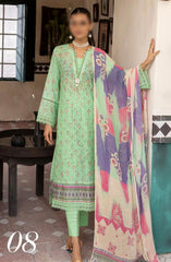 Mahee's Printed Chikankari Lawn Collection 2024 MPCL 08