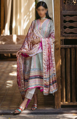 Mushq Nirvana Unstitched Silk Edit 2024 D-02 Taffy