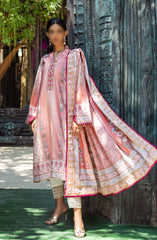 Mushq Nirvana Unstitched Silk Edit 2024 D-04 Roseate