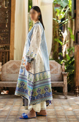 Mushq Nirvana Unstitched Silk Edit 2024 D-05 Azure