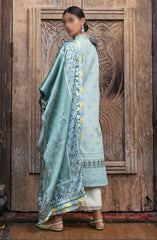 Mushq Nirvana Unstitched Silk Edit 2024 D-10 Cerulean