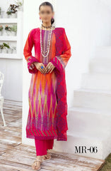 NUR Milaan Rut Embroidered and Printed Lawn Collection 2024 MR 06