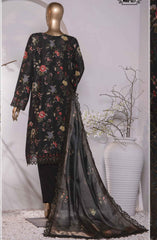 HZ Muse Luxury Raw Silk Embroidered Collection D-127