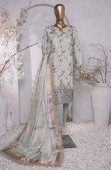 HZ Muse Luxury Raw Silk Embroidered Collection D-130