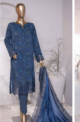 HZ Muse Luxury Raw Silk Embroidered Collection D-152