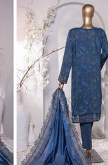 HZ Muse Luxury Raw Silk Embroidered Collection D-152