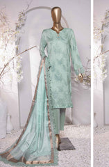 HZ Muse Luxury Raw Silk Embroidered Collection D-156