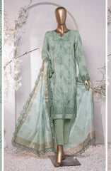 HZ Muse Luxury Raw Silk Embroidered Collection D-157