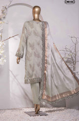 HZ Muse Luxury Raw Silk Embroidered Collection D-158