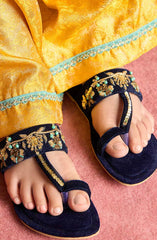 Dazzle Dulaari Kids Collection 2024 DDk 24 D-1 Maharani Blue-Kids