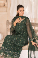 Roop Rang Stitched Collection By AL Harir Apparel D-17 Mahi Bottle Green