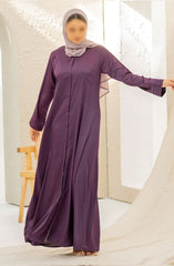 Black Camels The Abaya Edit 2024 Malak Basic Abaya - Purple