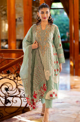 Roop Rang Stitched Collection By AL Harir Apparel D-20 Manzar Mint Green