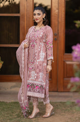 Al-Harir Mommy n Me Pret Collection (mom) D-04 Manzar (Tea Pink)