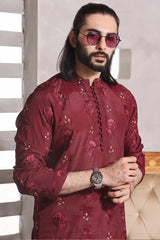 TGM Fancy Kurta Pyjama Collection 2023 Maroon Bone