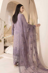 Lamisah Luxury Chiffon Unstitched Collection By Lavish Premium D-12 Mauve