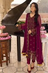 Merakish Unstitched Luxury Formal Collection 2023 Mulberry grape