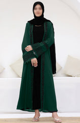 Amna Khadija Nayab Abaya Collection Vol 24 Mystical Green