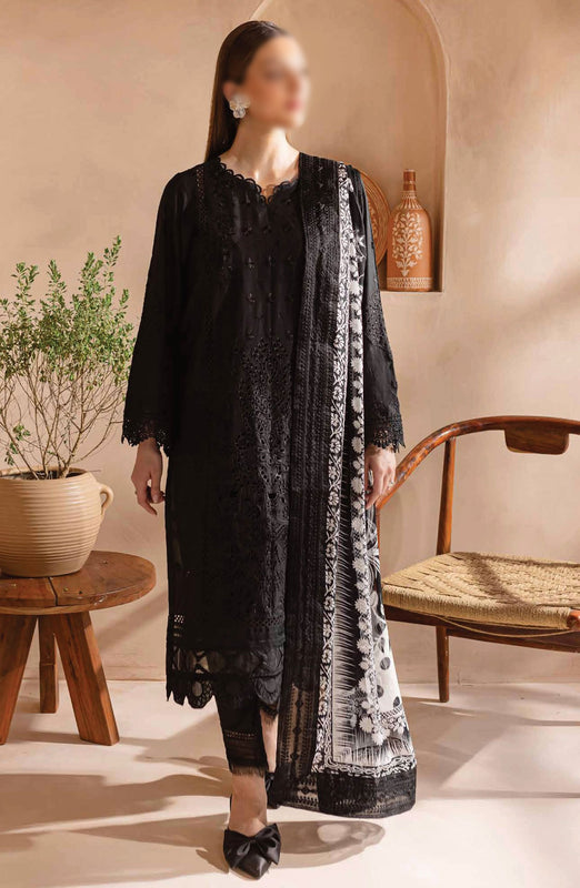 Nureh Koyal Embroidered Unstitched Monochrome Collection D-96