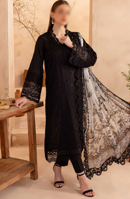 Nureh Koyal Embroidered Unstitched Monochrome Collection D-98
