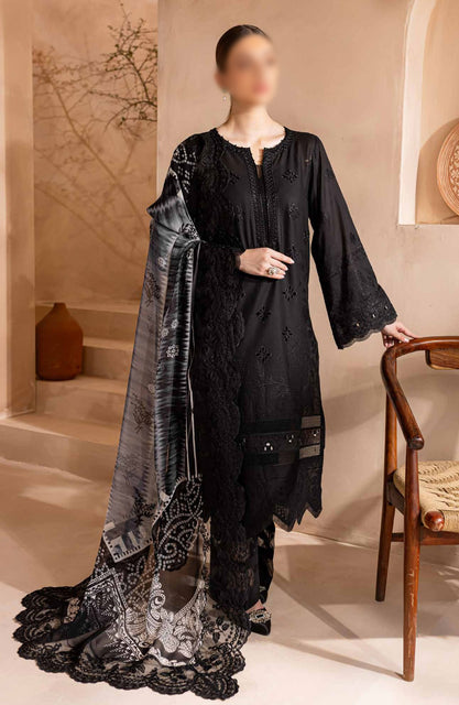 Nureh Koyal Embroidered Unstitched Monochrome Collection D-99