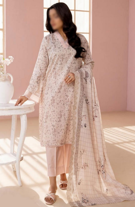NUR Pastels Printed Embroidered Lawn Collection NP 03