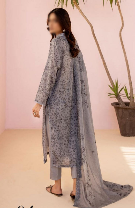 NUR Pastels Printed Embroidered Lawn Collection NP 04