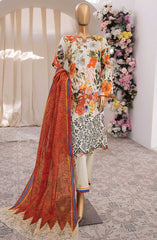 HZ Unstitch Nayab Printkari Doriya Embroidered Collection Vol 02 D-01