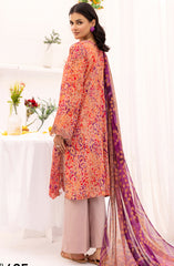 RangRez by NUR Unstitched Lawn Summer Collection 2025 D-405