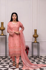 Roop Rang Stitched Collection By AL Harir Apparel D-23 Nazarana B.Pink