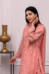 Roop Rang Stitched Collection By AL Harir Apparel D-23 Nazarana B.Pink