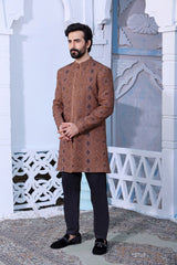 TGM Sherwani Nutmeg Brown