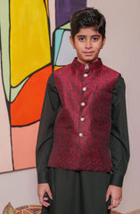 Real Image Kids Waist Coat and Prince Coat  Collection 2024 D-OKW 043