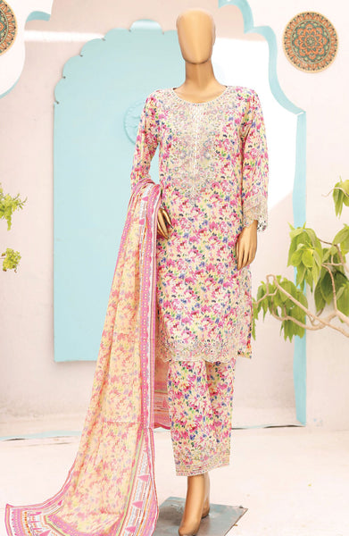 Oswah Women Embroidered Lawn Stitched Collection Vol 06 D-OS 2429 K Floral