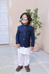 Exclusive Kids Prince Coat Collection P 08 Royal Blue Prince coat Amna Khadija