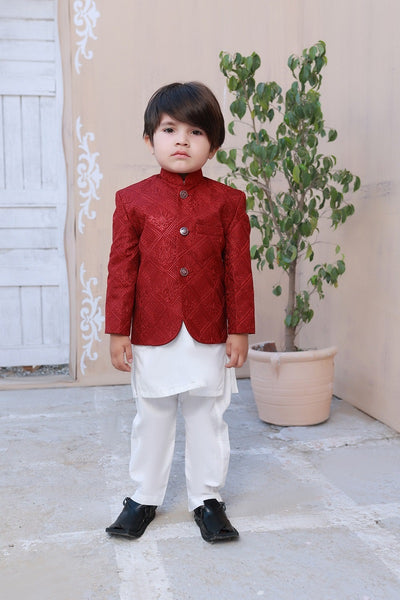 Exclusive Kids Prince Coat Collection P-09 Red Prince coat
