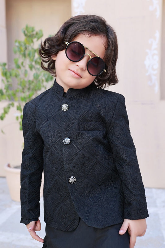 Exclusive Kids Prince Coat Collection P-10 Black Prince coat