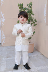 Exclusive Kids Prince Coat Collection P-15 White Prince coat