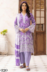 NUR N Prints Unstitched lawn Summer Collection 2025 D-230