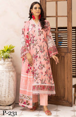 NUR N Prints Unstitched lawn Summer Collection 2025 D-231