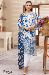 NUR N Prints Unstitched lawn Summer Collection 2025 D-234