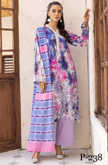 NUR N Prints Unstitched lawn Summer Collection 2025 D-238