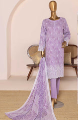 HZ Premium Chikankari Embroidered Unstitched Collection D-959