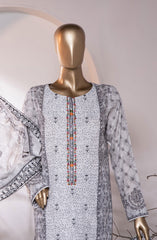 HZ Premium Embroidered Cotton Lawn Collection 2024  D-754