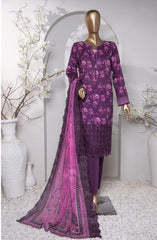 HZ Premium Embroidered Cotton Lawn Collection 2024  D-760