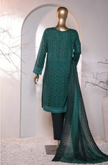 HZ Premium Embroidered Cotton Lawn Collection 2024  D-762