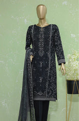 HZ Premium Emb Lawn Shirt with Emb Bamber Chiffon Dupatta Collection PEC-906