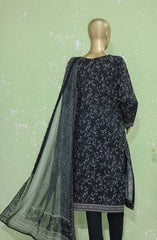 HZ Premium Emb Lawn Shirt with Emb Bamber Chiffon Dupatta Collection PEC-906