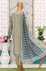 Premium Embroidered Cotton Lawn Shirt With Embroidered Cutwork Lawn Dupatta Vol 02 D-141